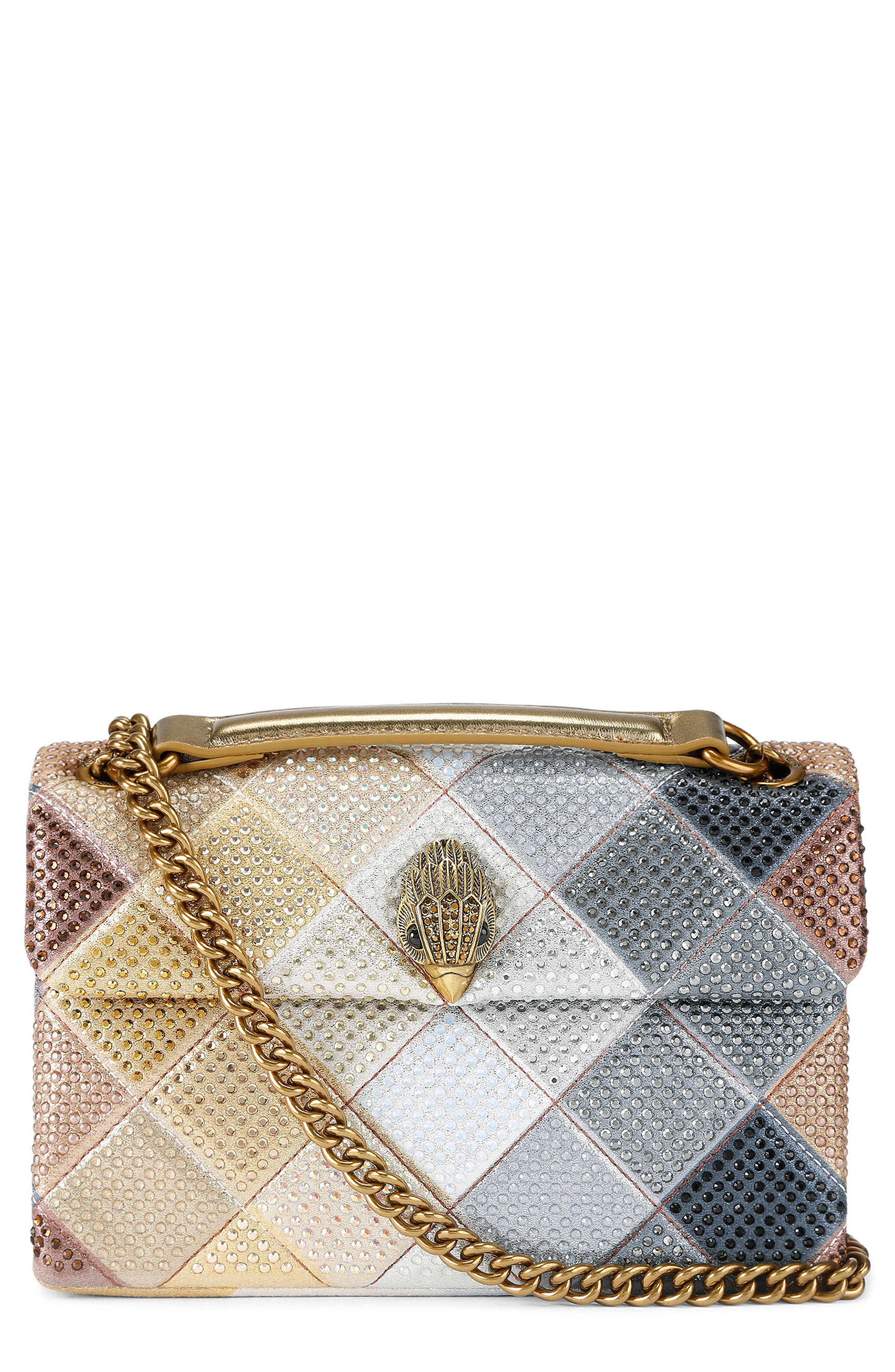 Kurt Geiger London Medium Kensington Convertible Shoulder Bag, Main, color, Open Grey