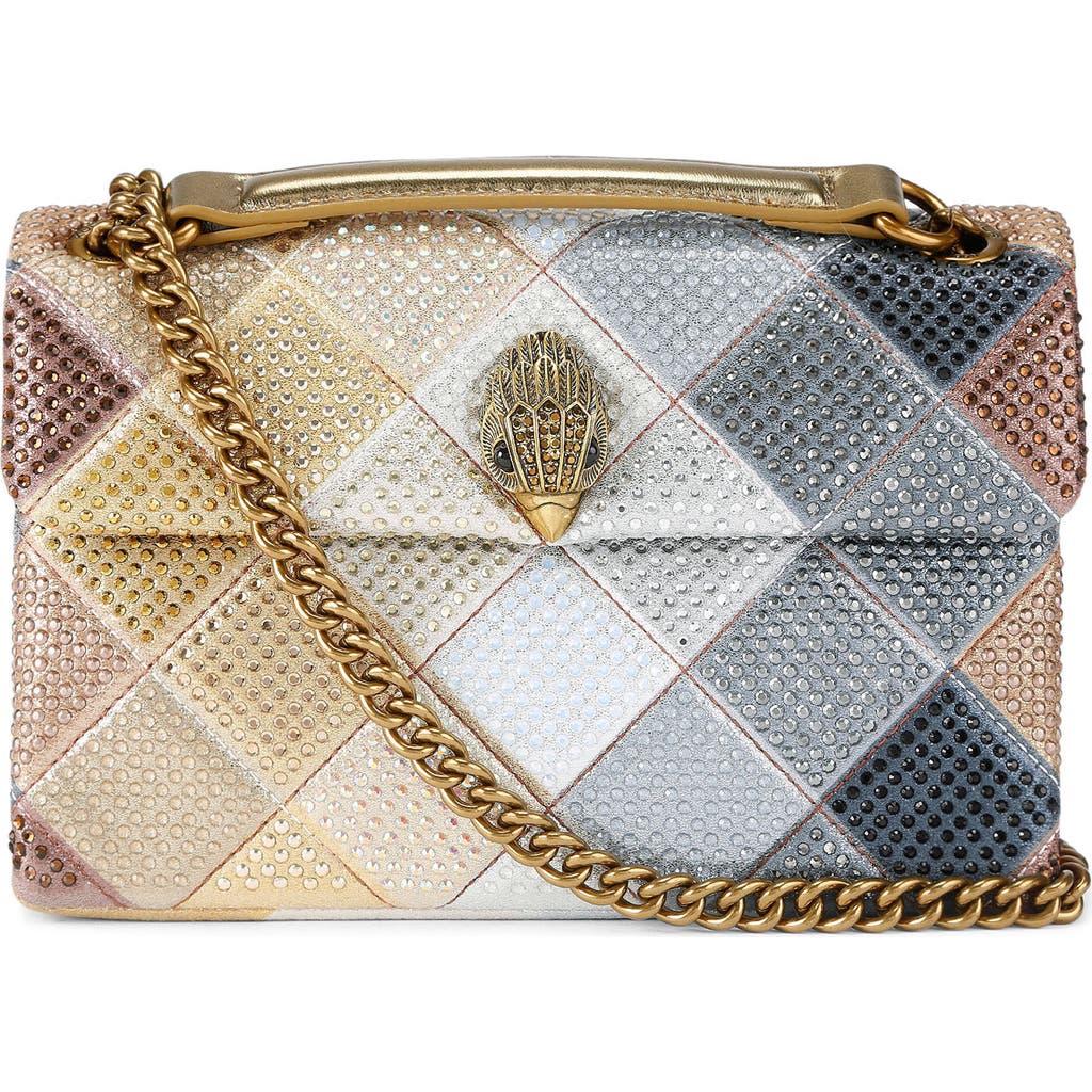 Kurt Geiger London Medium Kensington Convertible Shoulder Bag In Gray