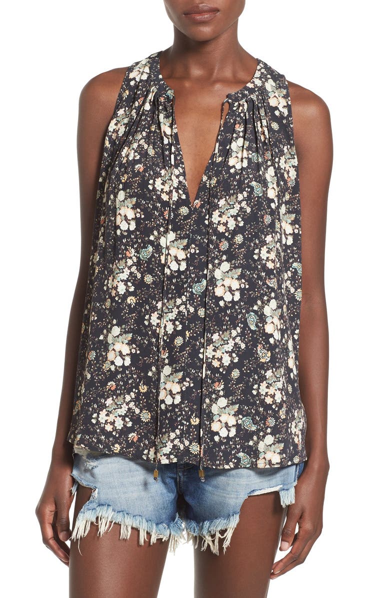 WAYF Tassel Front Henley Tank, Main, color,