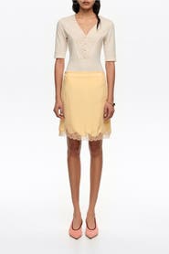 Bimba y Lola Lace Mini Skirt