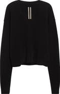 Rick Owens Tommy Alpaca & Wool Blend V-Neck Sweater