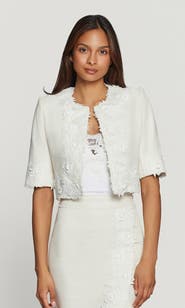 Generation Love Nicco Lace Combo Tweed Jacket