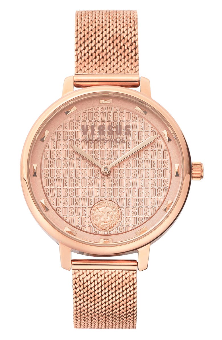 VERSUS Versace La Villette Mesh Strap Watch, 44mm, Main, color, 