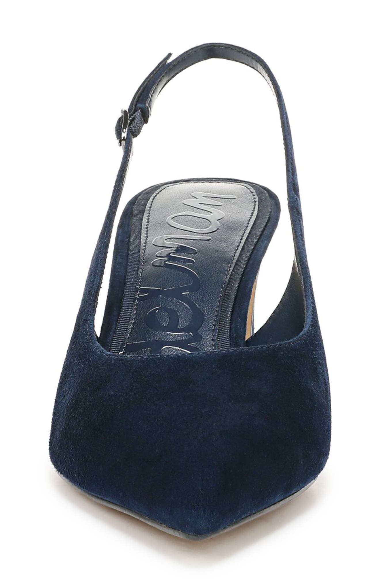 Winfred Pointed Toe Slingback Sandal, Alternate, color, OASIS NAVY