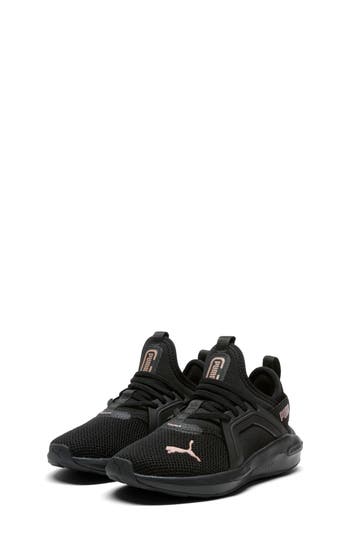 Puma Kids' Softride Enzo 5 Sneaker In Black