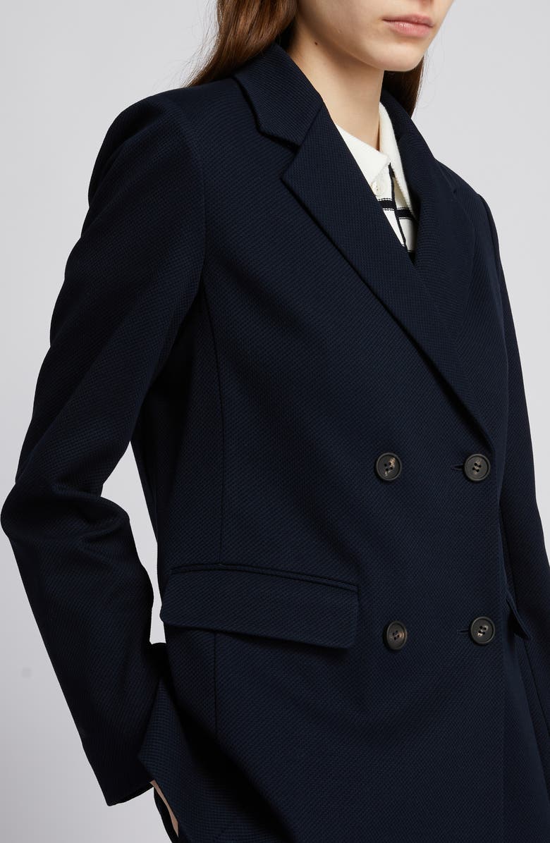 MM by Max Mara Rotondo Double Breasted Jersey Jacket, Alternate, color, Ultramarine