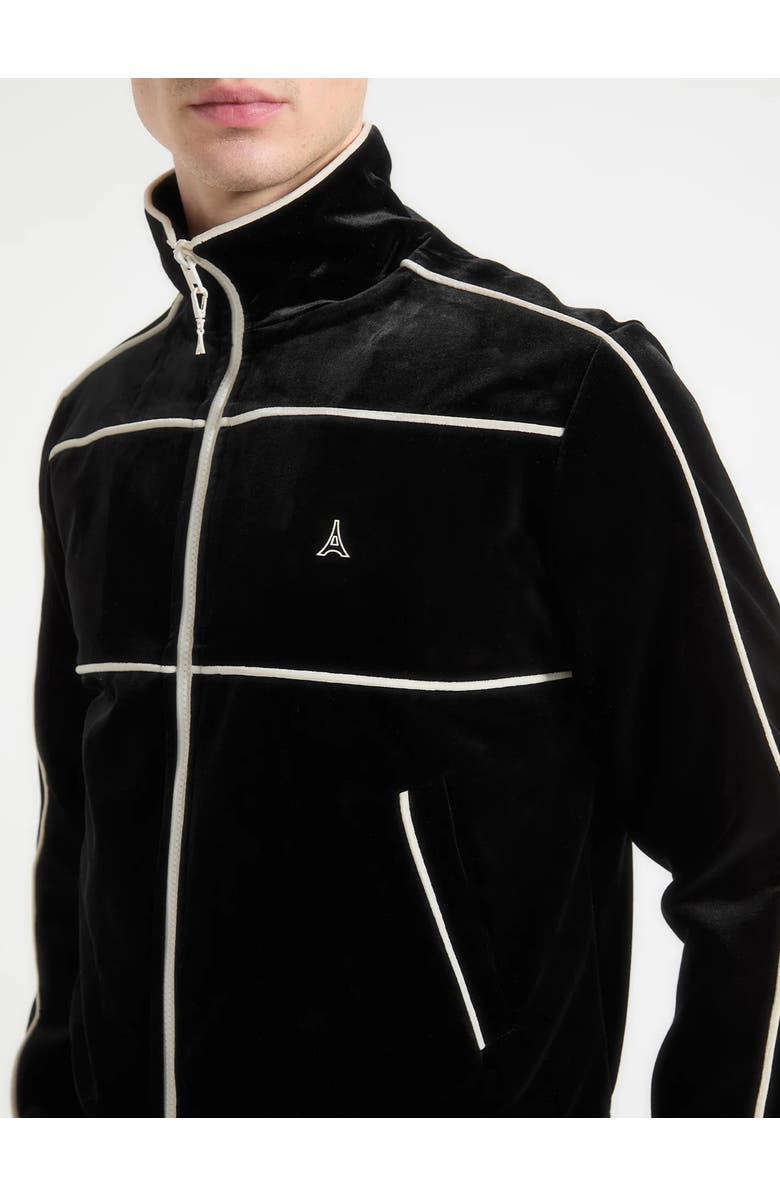 Manière De Voir Eiffel Velour Track Jacket, Alternate, color, 