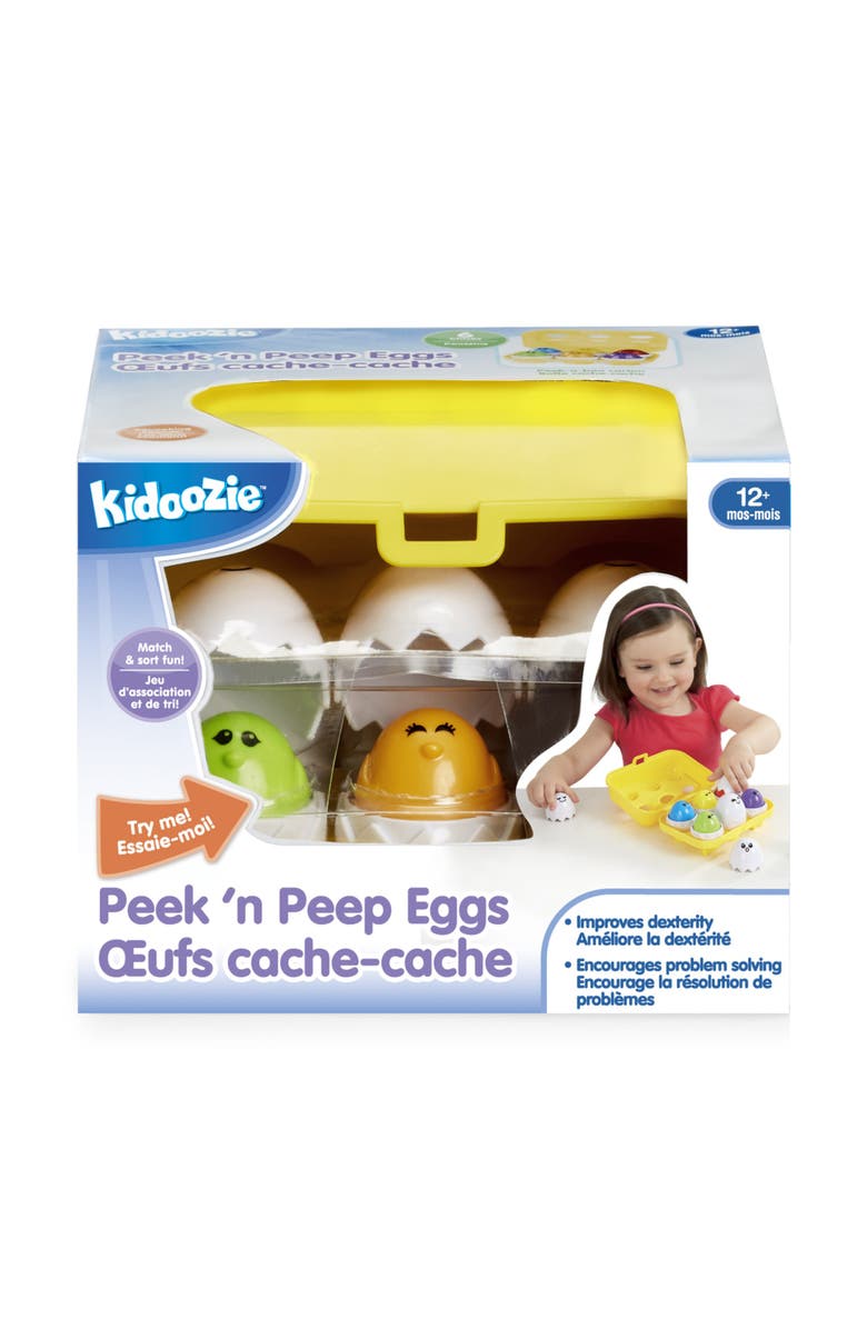 Kidoozie Peek 'n Peep Eggs, Alternate, color, Multicolored