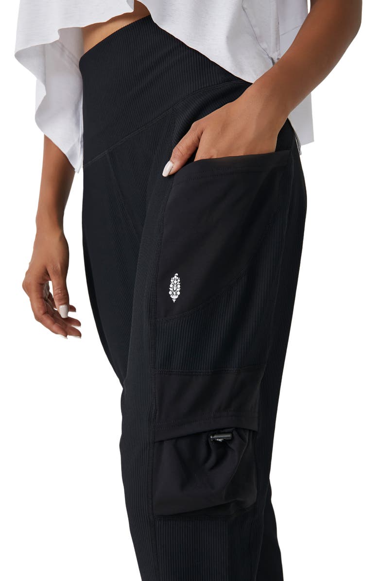 FP Movement by Free People Take A Hike Rib Drop Crotch Pants, Alternate, color, 