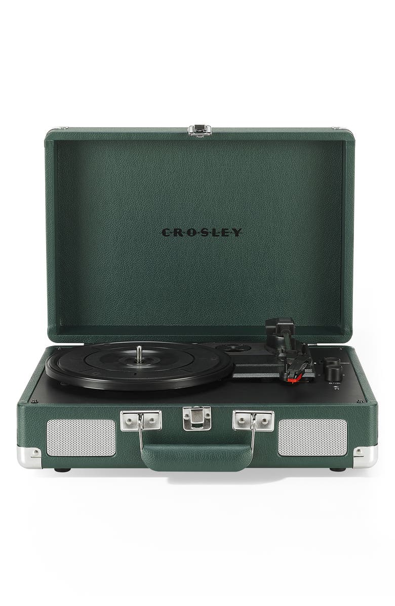 Crosley Radio Cruiser Plus Record Player, Main, color, Dark Emerald