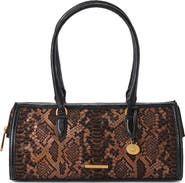Brahmin Sophia Croc Embossed Leather Satchel
