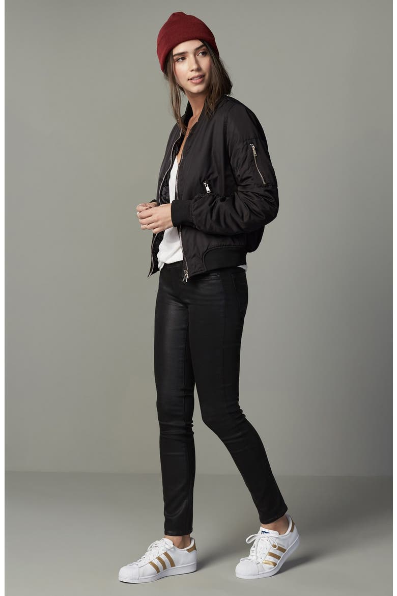 MA1 Bomber Jacket, Alternate, color, BLACK