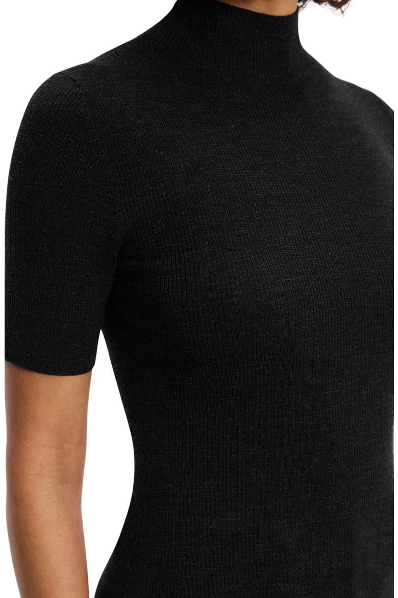 Leenda Merino Wool Mock Neck Sweater, Alternate, color, BLACK - 001