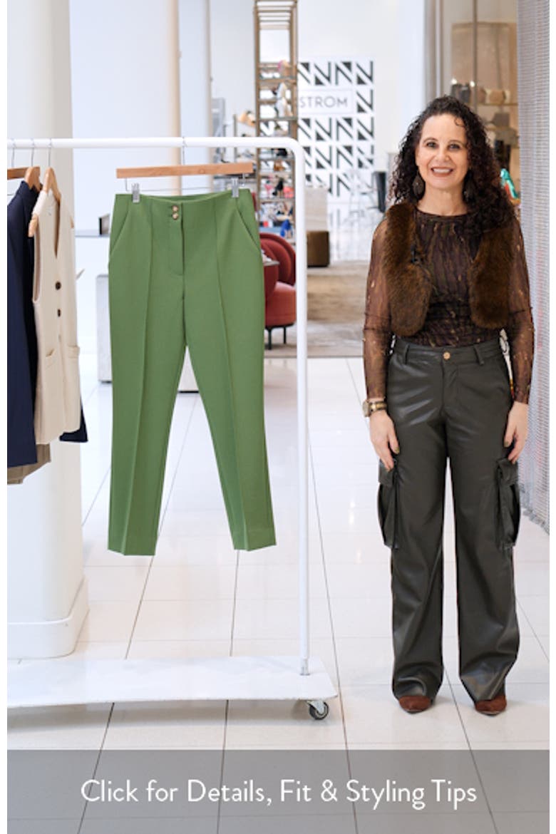 Kean Clean Waist Pintuck Pleat Crop Pants video