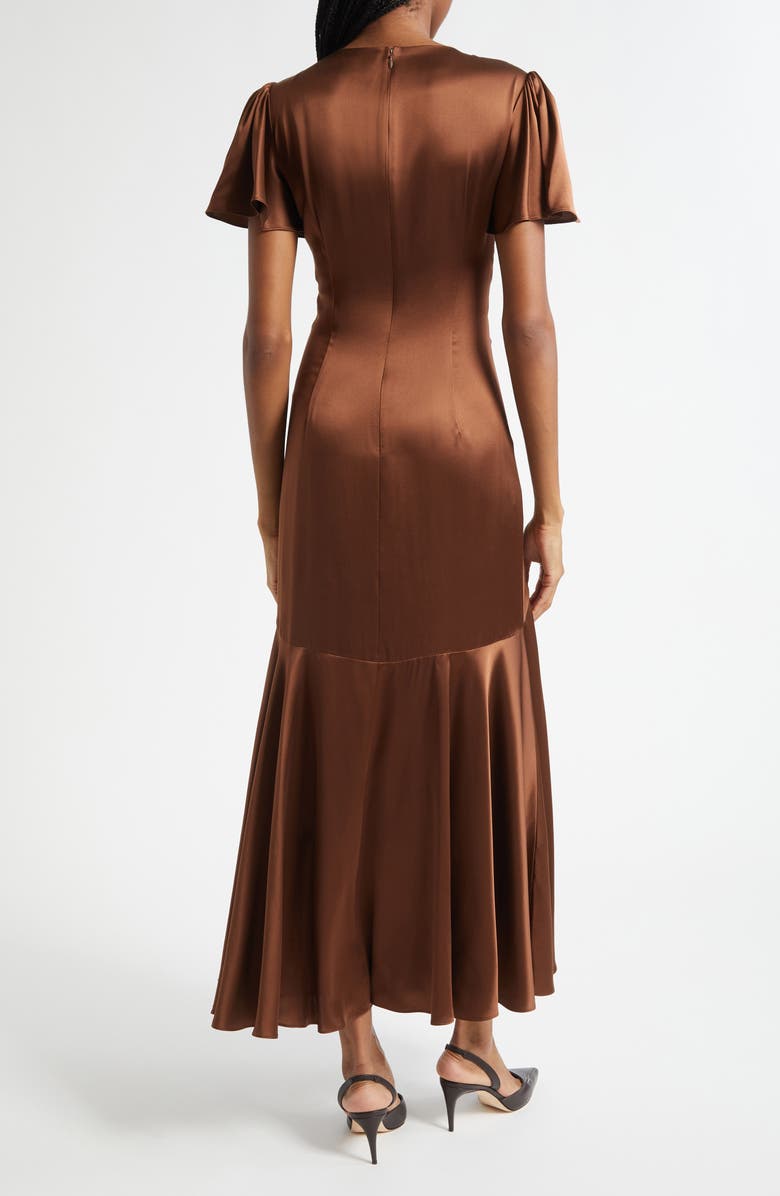 Cinq à Sept Kordyn Silk Maxi Dress, Alternate, color, Dark Sepia