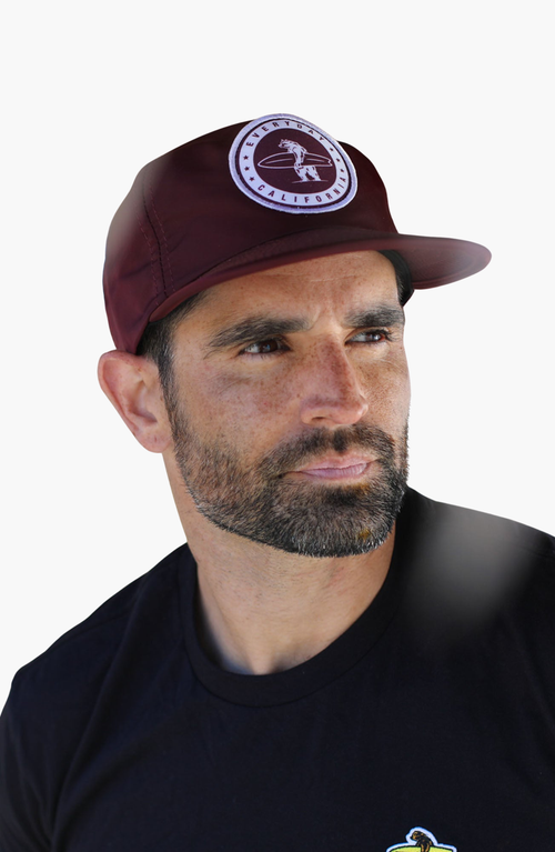 Everyday California Floating Waterproof Snapback Hat In Maroon