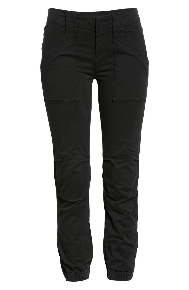 FRAME Trapunto Stitch Cuff Moto Pants, Alternate, color,