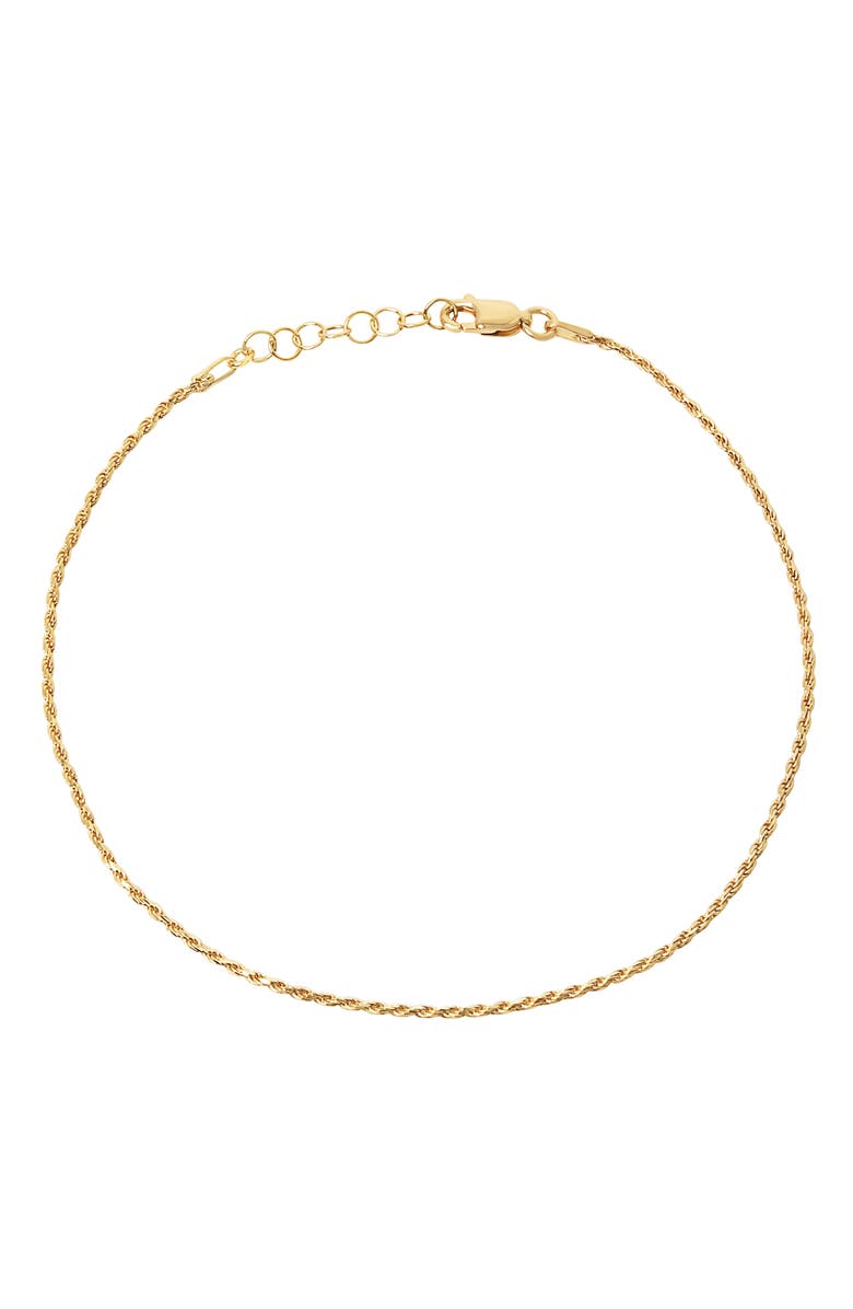 The M Jewelers The Rope Anklet, Main, color, 
