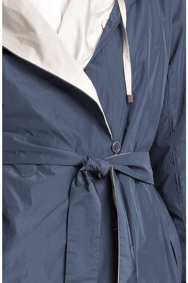 Long Hooded Reversible Coat, Alternate, color, DUSTY BLUE