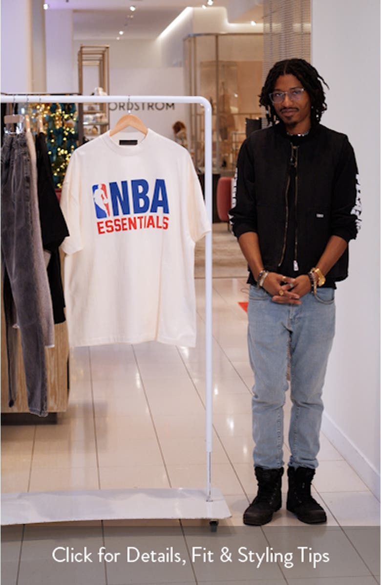 x NBA '90s Cotton Graphic T-Shirt, sales video thumbnail
