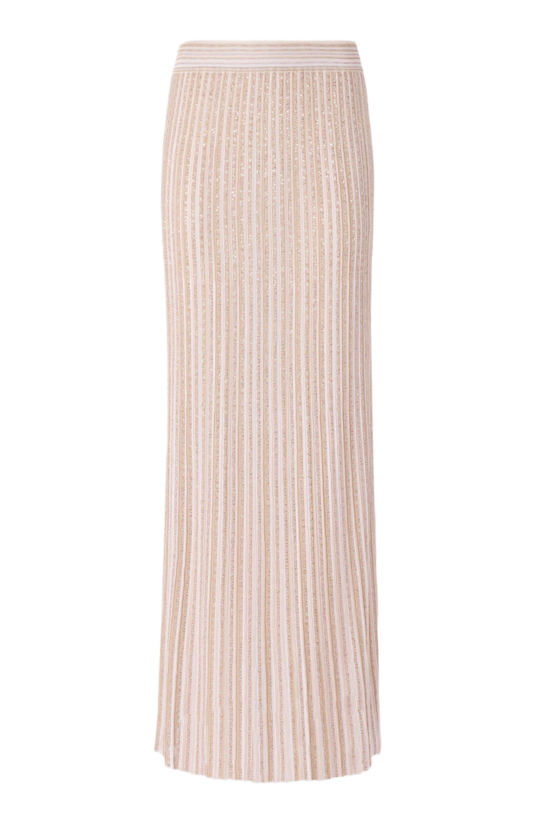 Long Skirt With Lame Stripes - image 4