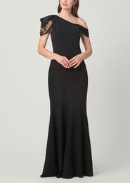 Shoshanna Midnight Tayla Stretch Crepe Dress