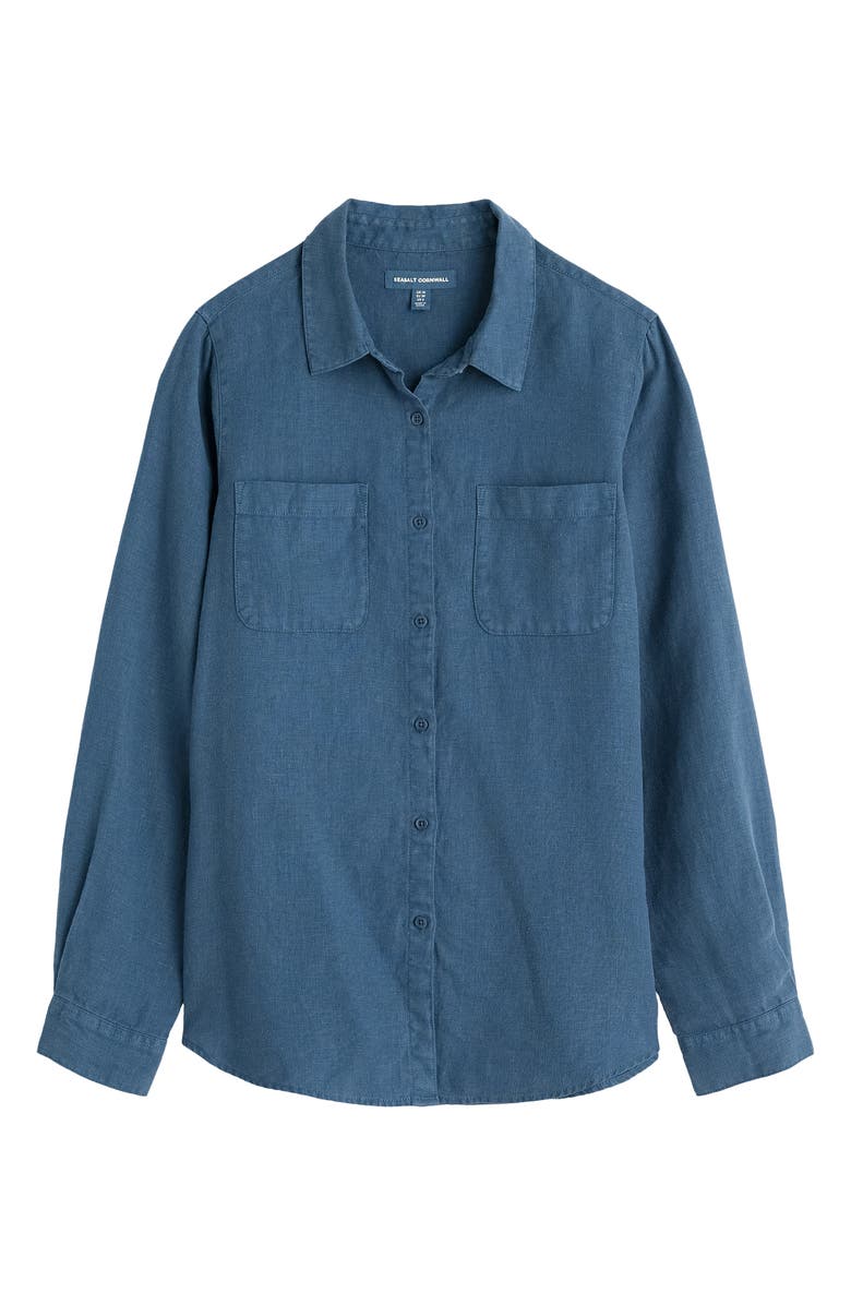 Seasalt Cornwall Hazel Branch Linen Button-Up Shirt, Alternate, color, Dusk