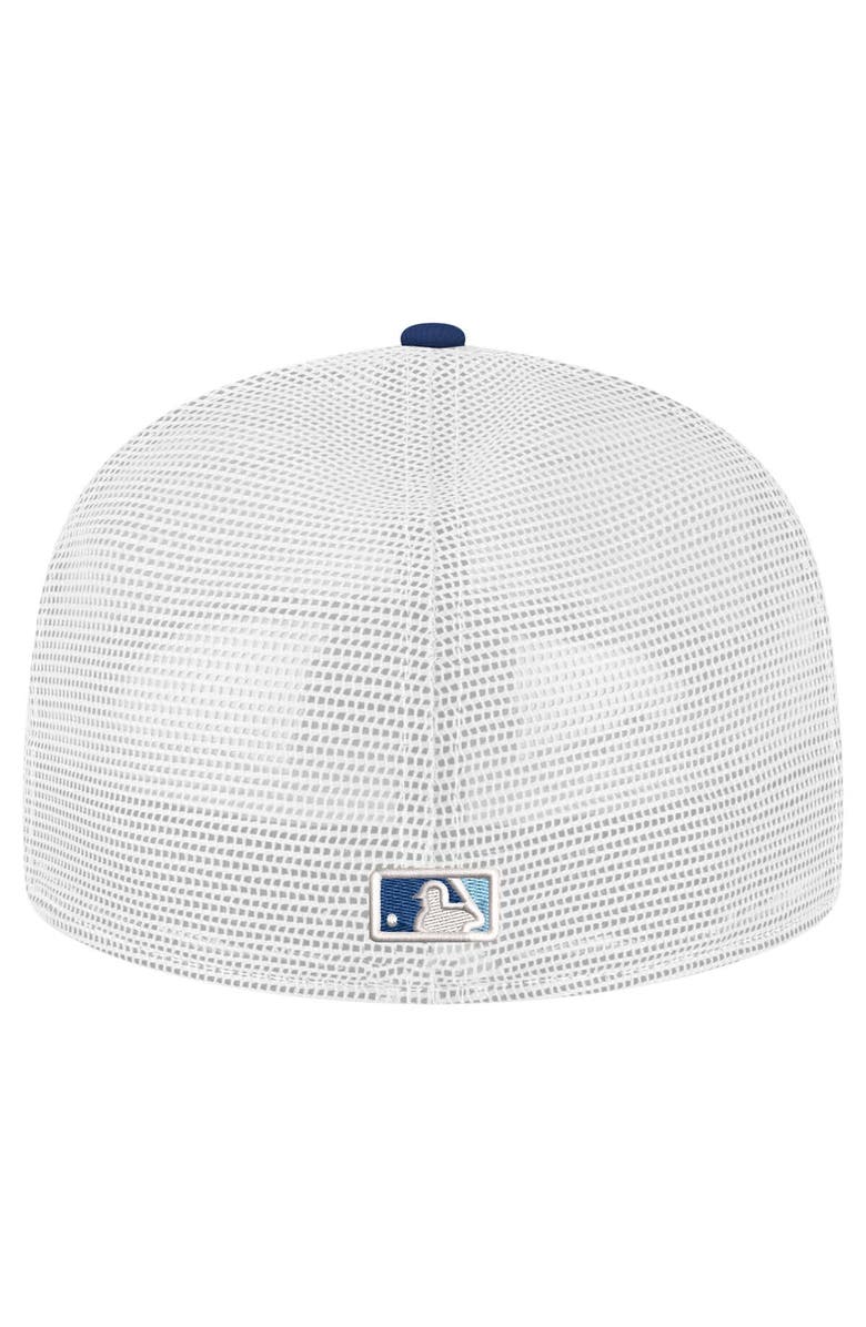 New Era Men's New Era Navy Tampa Bay Rays Team Color 59FIFTY Trucker Fitted Hat, Alternate, color, 