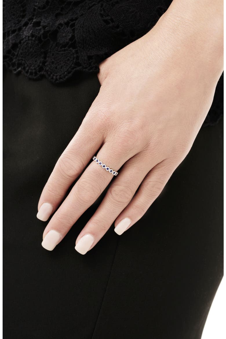 Feu Et Eau Sapphire Eternity Ring (Nordstrom Exclusive), Alternate, color, WHITE GOLD/ SAPPHIRE