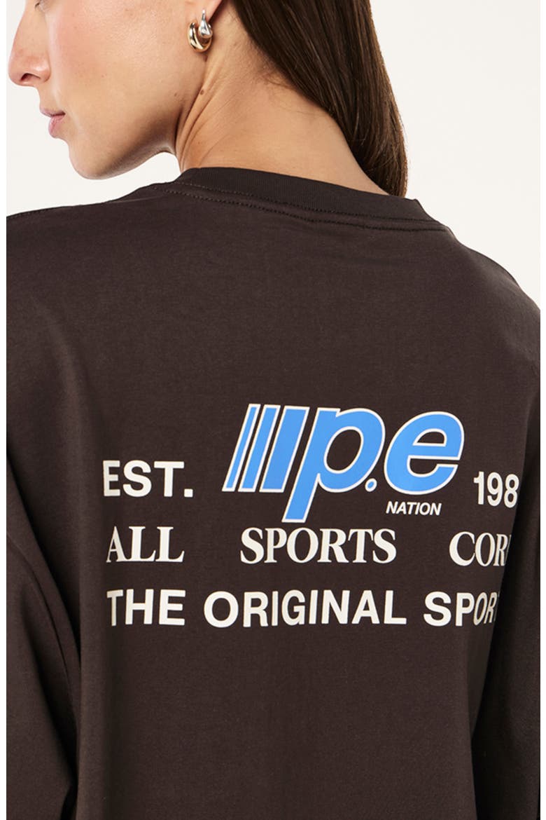 Glide Oversize Organic Cotton T-Shirt, Alternate, color, COFFEE