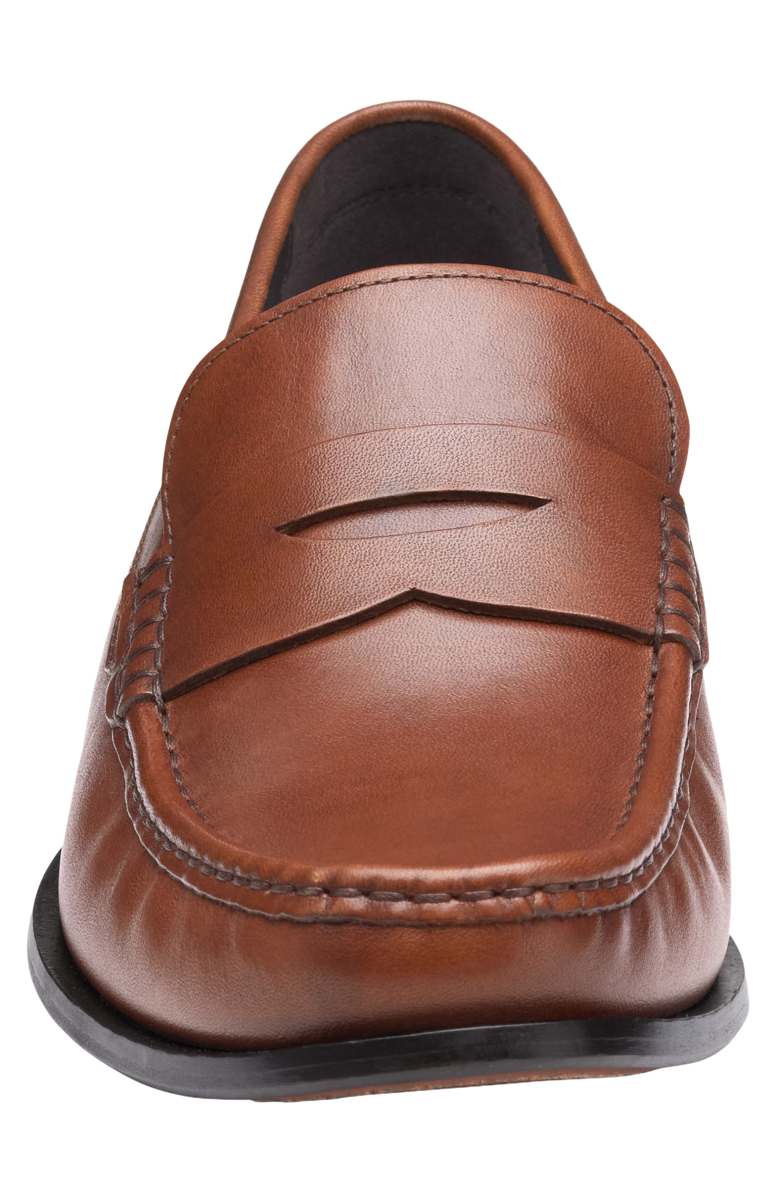 Johnston & Murphy Humphrey Penny Loafer, Alternate, color, Tan Full Grain