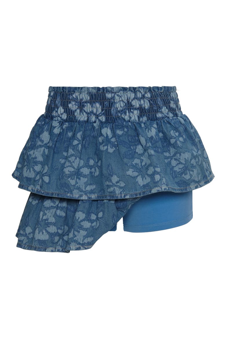 Kids' Summer Breeze Skirt with Shorts, Alternate, color, LIGHT BLUE