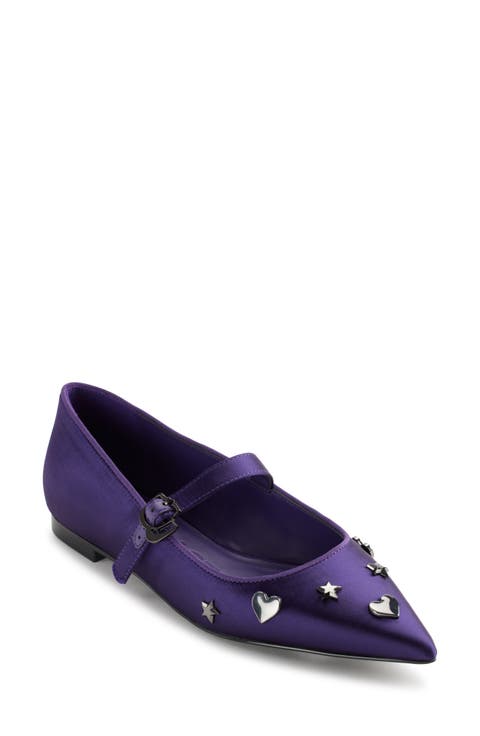 Veyda Pointed Toe Mary Jane Flat (Women)