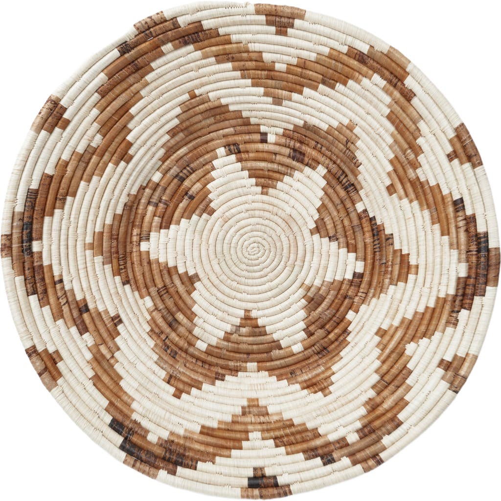 Maadili Collective Extra Large Layered Petals Basket - Banana Fiber in Brown & Natural Fiber  product