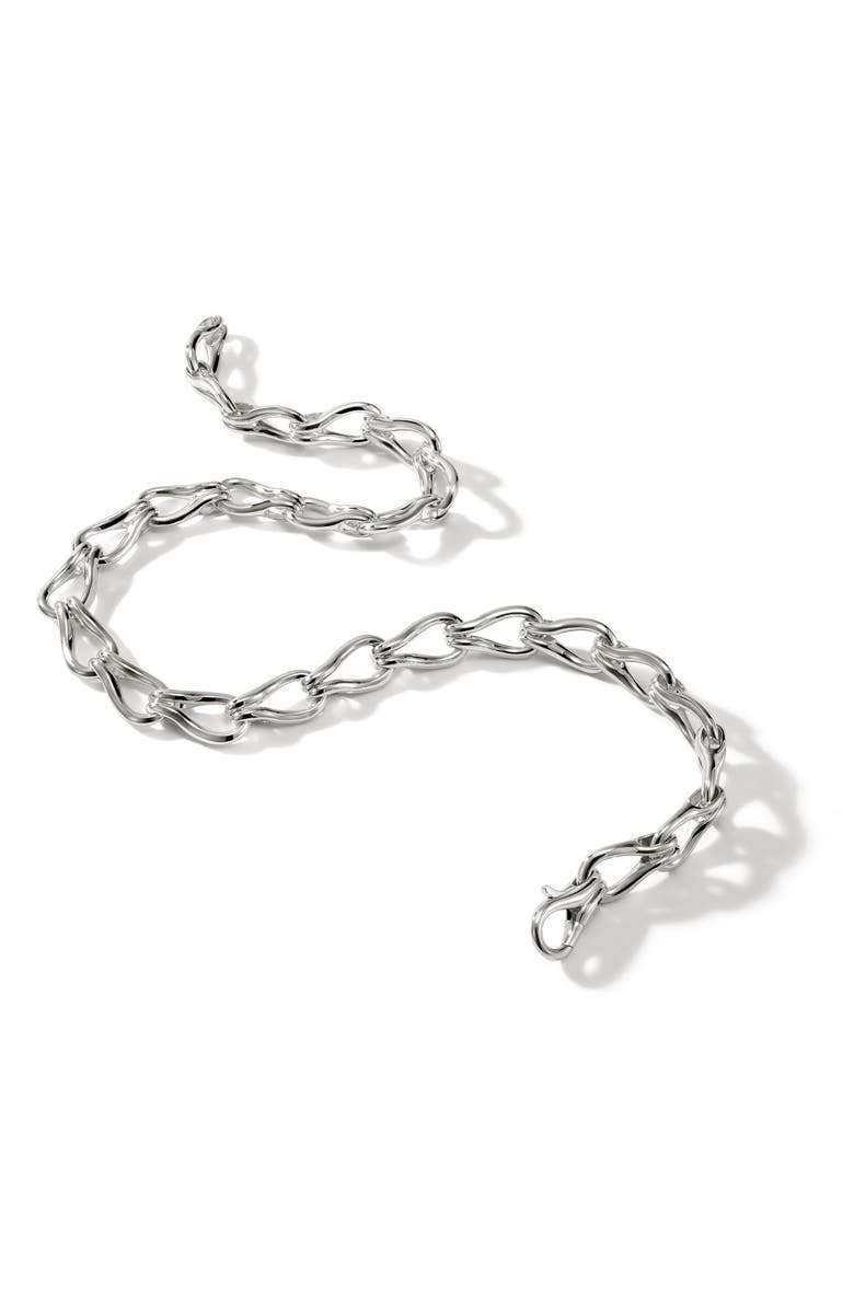 John Hardy Surf Link Necklace, Alternate, color, Silver
