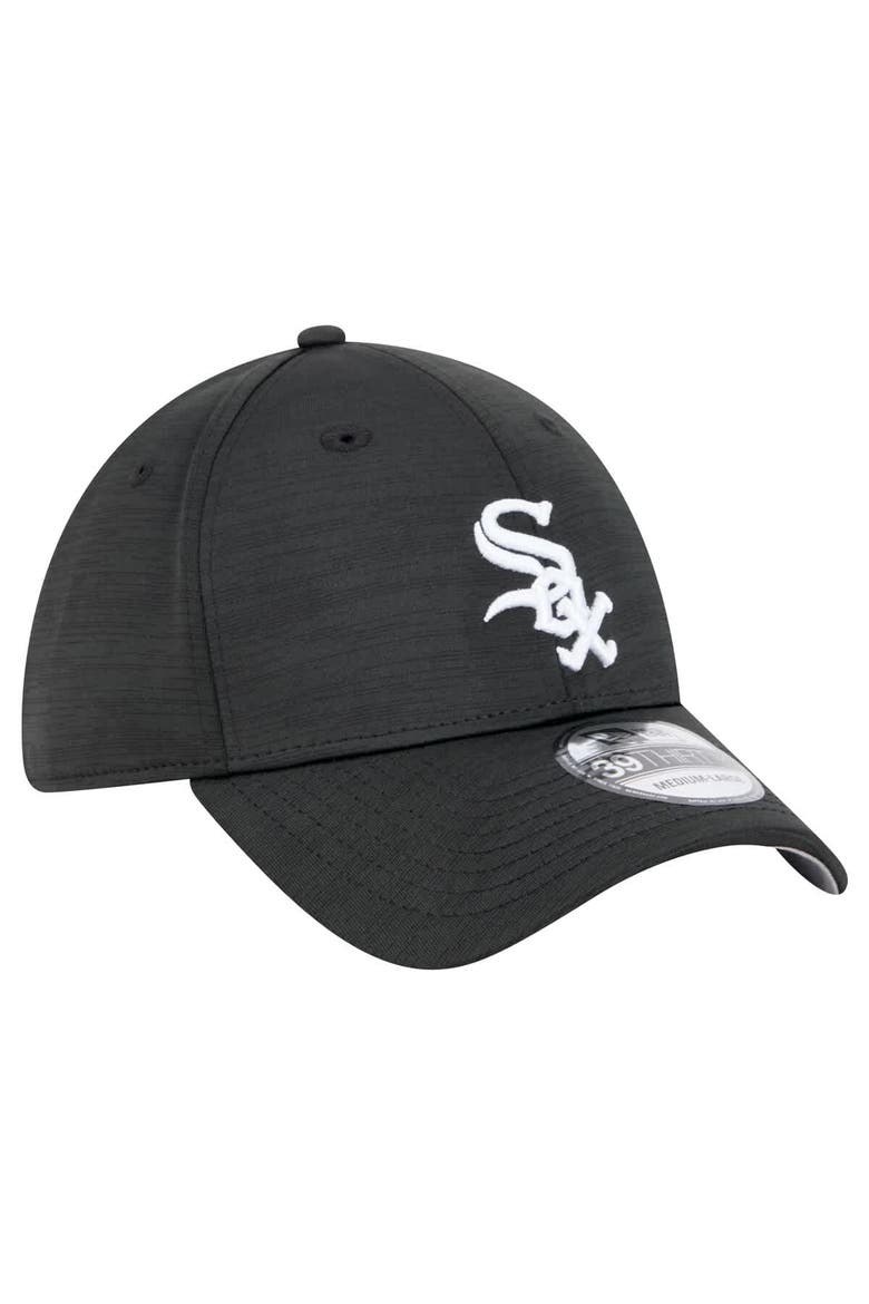 Men's New Era Black Chicago White Sox Tech 39THIRTY Flex Hat, Alternate, color, Black