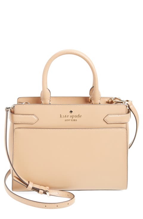 staci medium leather satchel
