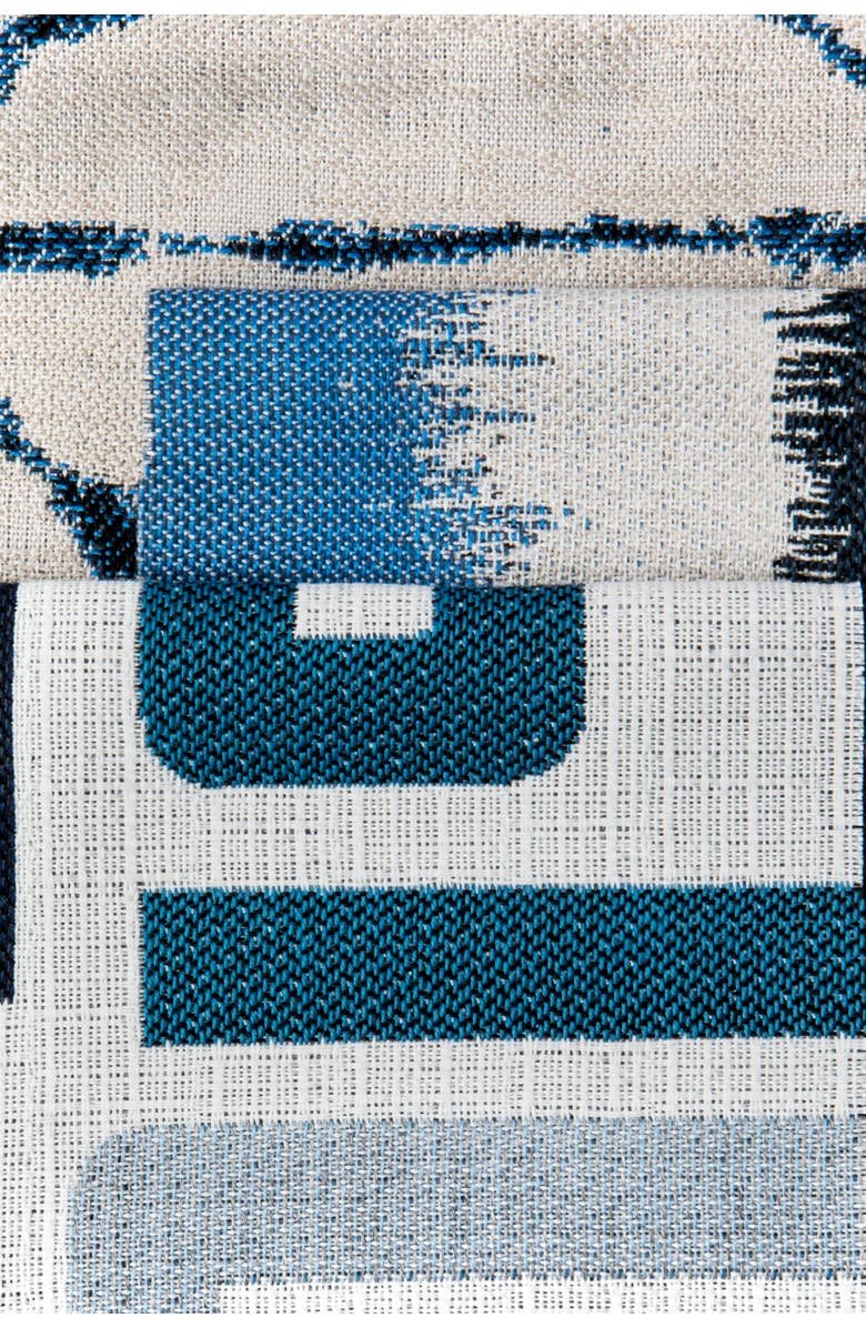 Elaine Smith Trilogy Indigo Indoor & Outdoor Woven Accent Pillow, Alternate, color, Indigo