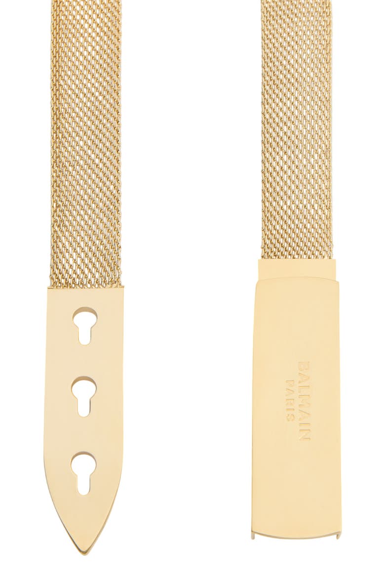 Braided Brass Belt, Alternate, color, gold