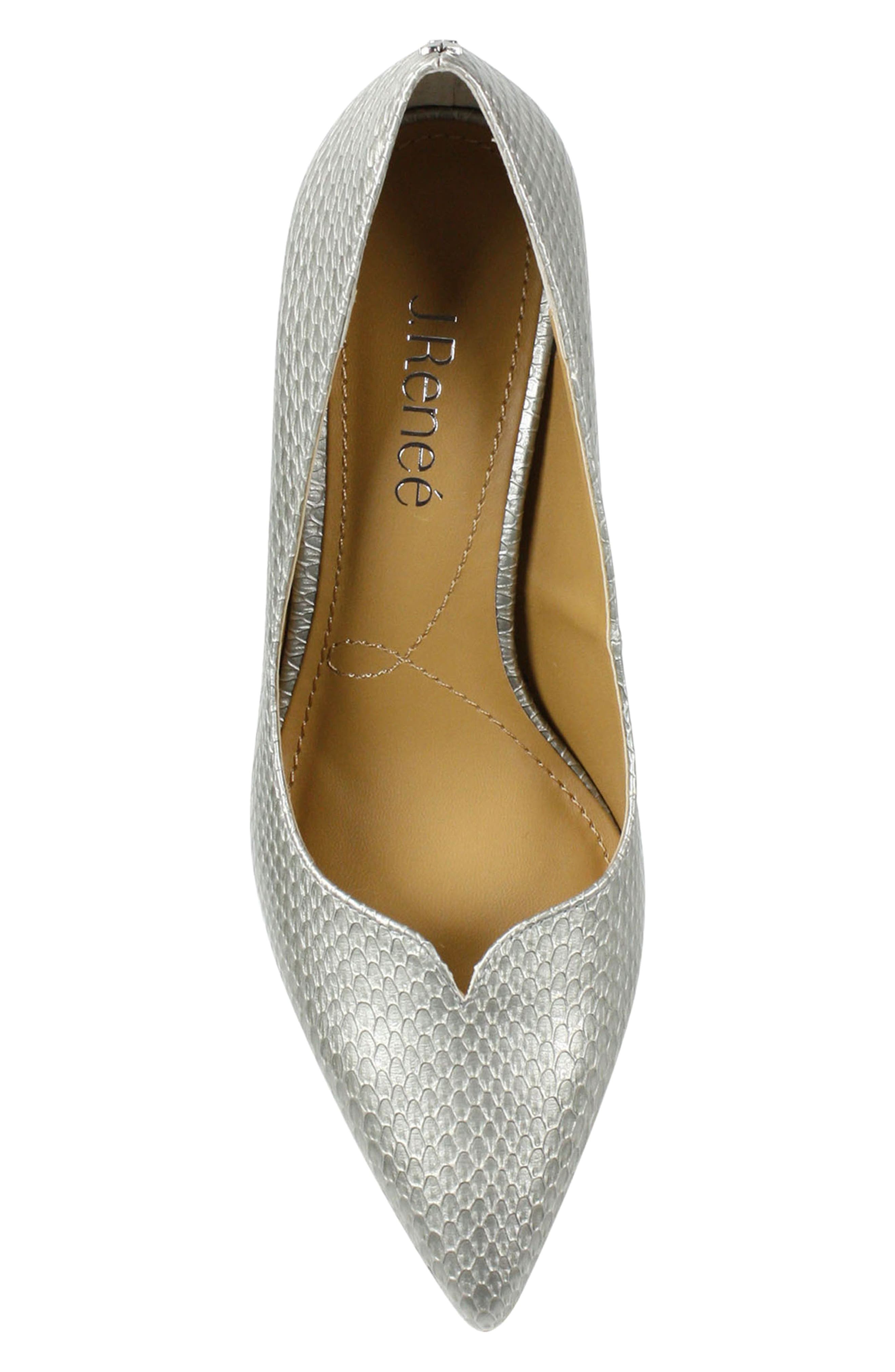 J. Reneé Abigaile Notch Pointed Toe Pump, Alternate, color, 