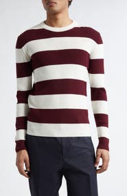 Moncler Rugby Stripe Wool Sweater