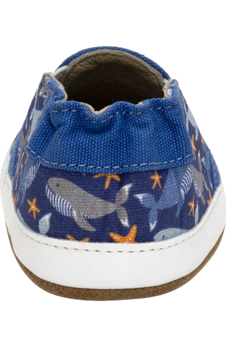 Robeez<sup>®</sup> Whale Tale Crib Shoe, Alternate, color, Dark Blue