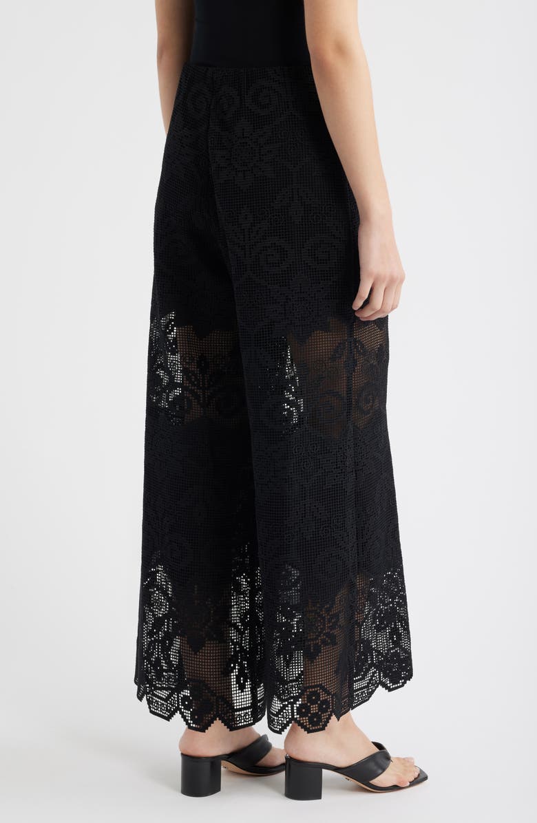 KOBI HALPERIN Gina Lace Pants, Alternate, color, Black