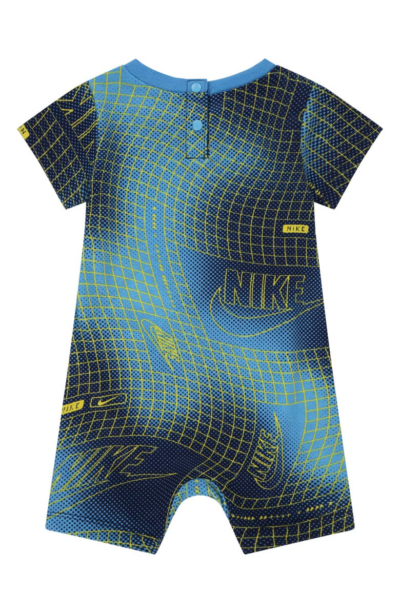 Nike Club Swoosh Romper, Alternate, color, Baltic Blue