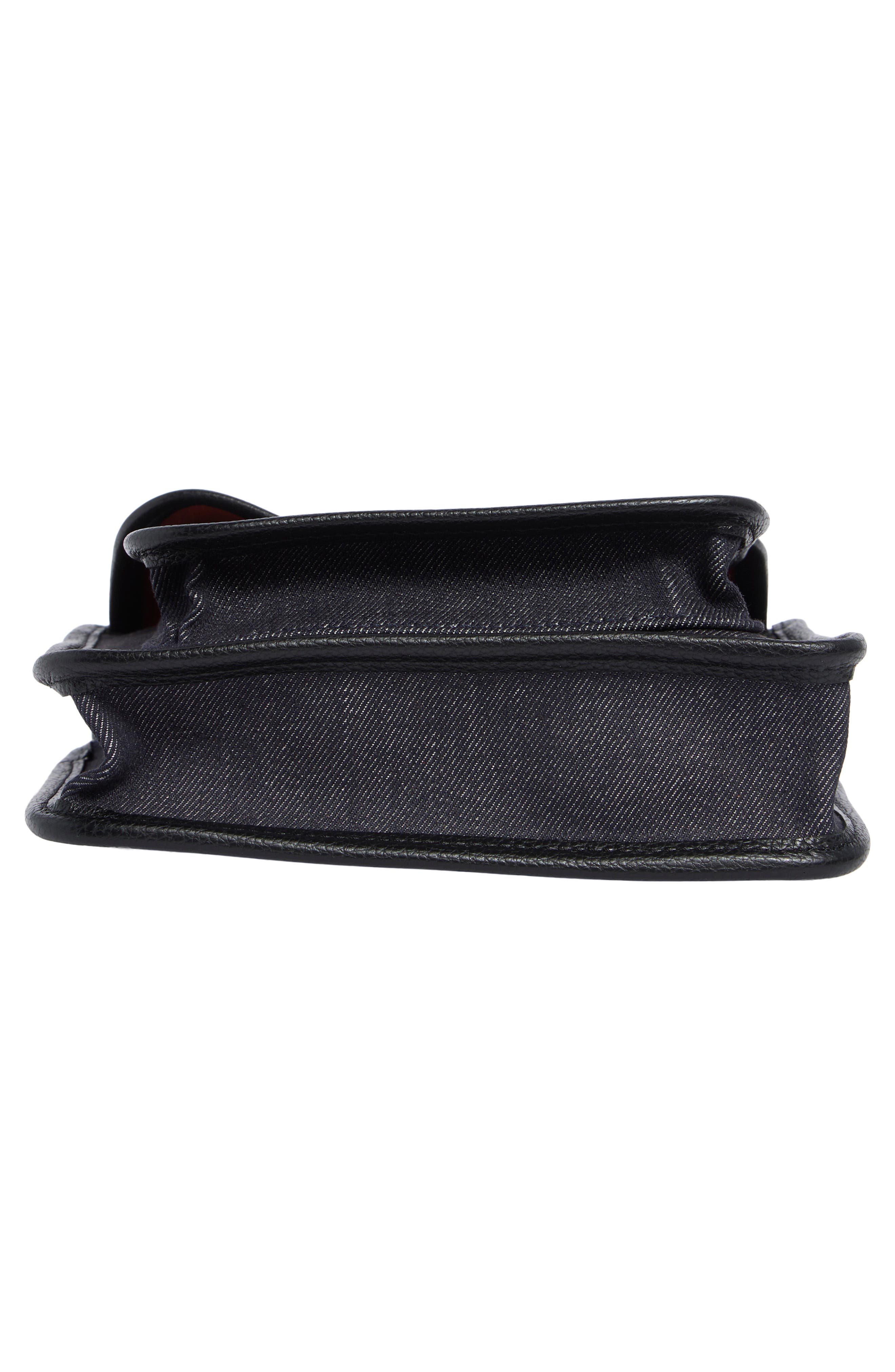 Le Foulonné Denim Crossbody Bag, Alternate, color, NAVY