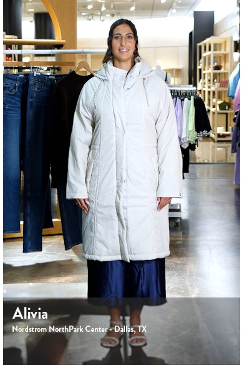 Elle Water Resistant Hooded Insulated Coat video