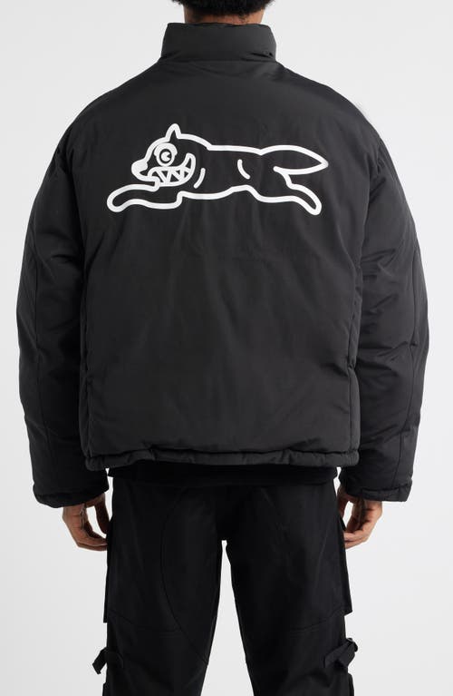 Icecream Archie Graphic Puffer Jacket In Black