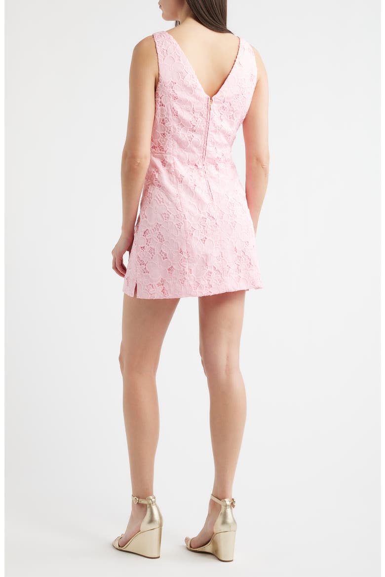 Jules Skirted Romper, Alternate, color, CONCH SHELL PINK FLOWER BUNCH