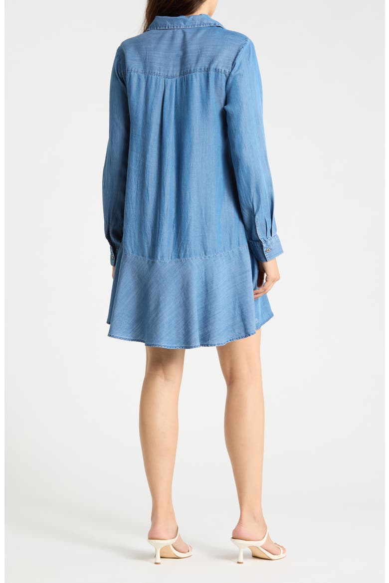 Ruffle Detail Wide Leg Pants, Alternate, color, MEDIUM WASH
