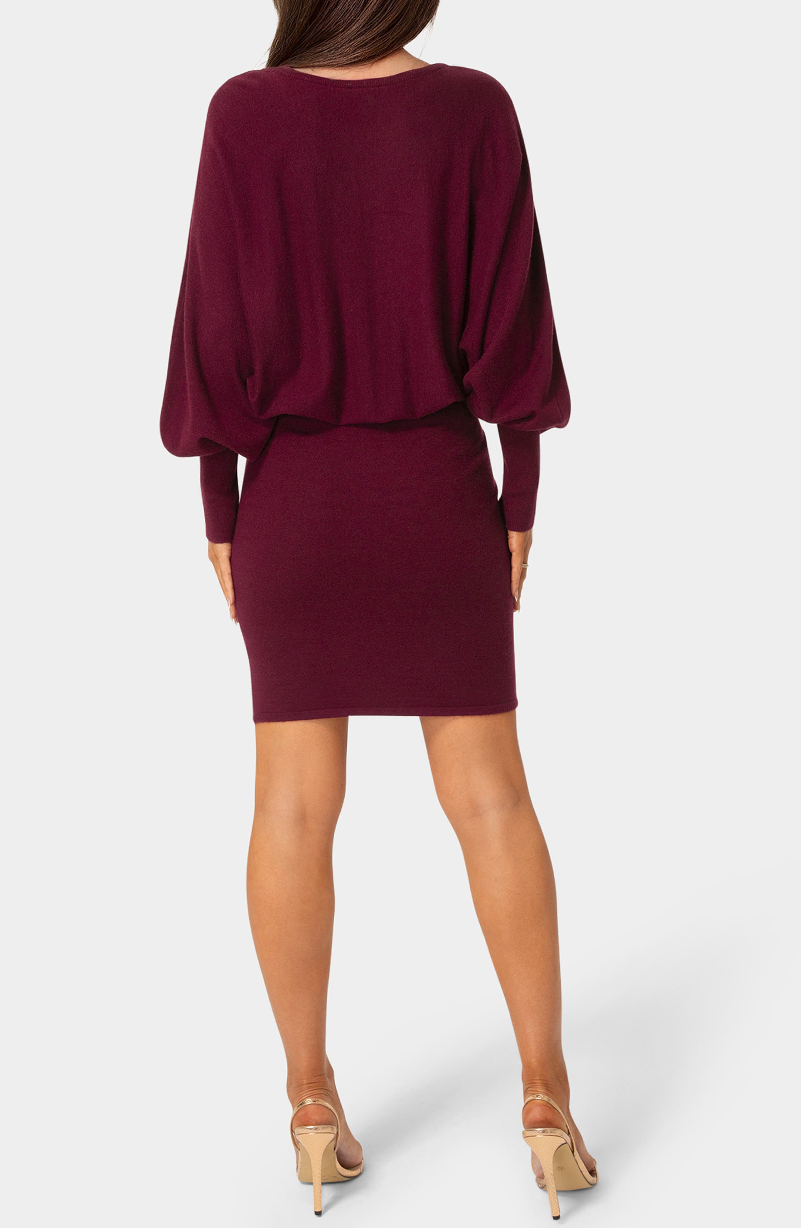 Scoop Neck Dolman Sleeve Sweater Dress - image 4